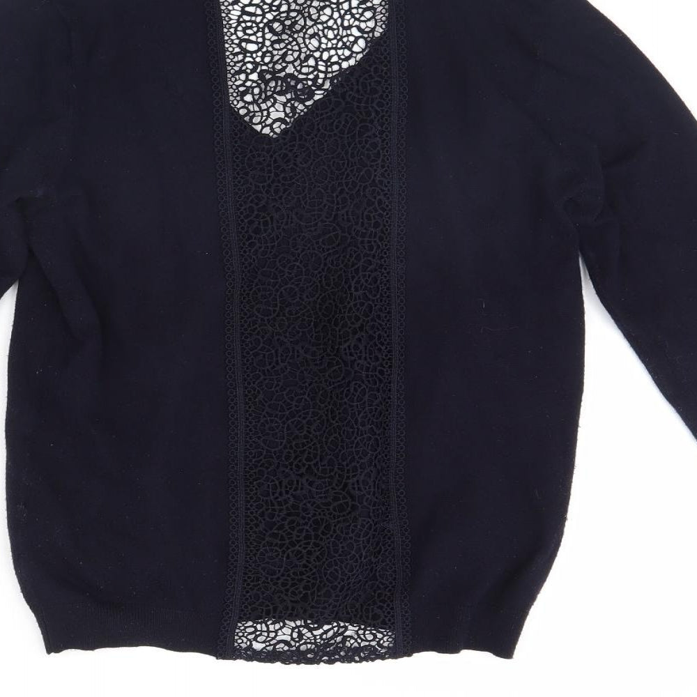 Womens UK Size 10 La Redoute Blue Pullover Jumper