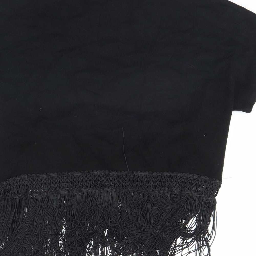 Womens UK Size 8 Atmosphere Black Basic Blouse
