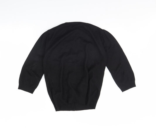 TU Womens Black Cardigan Jumper Size 12