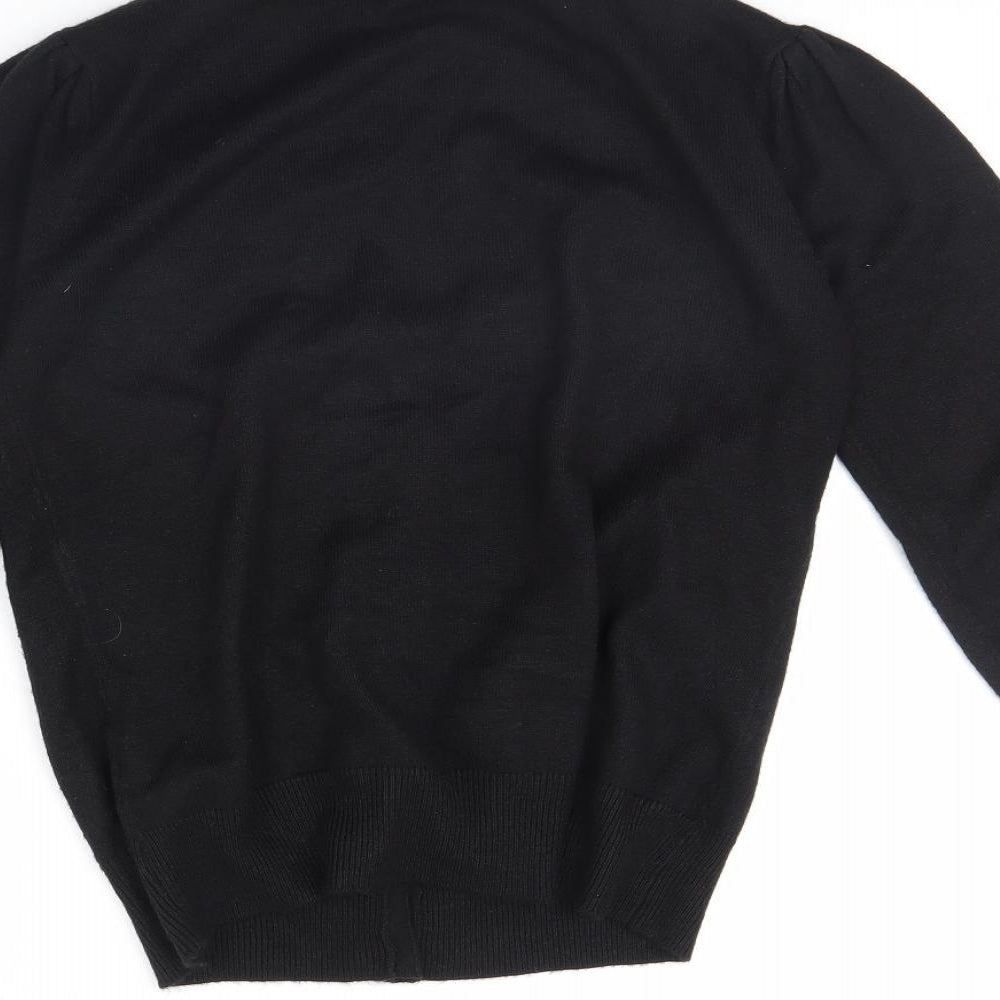 TU Womens Black Cardigan Jumper Size 12