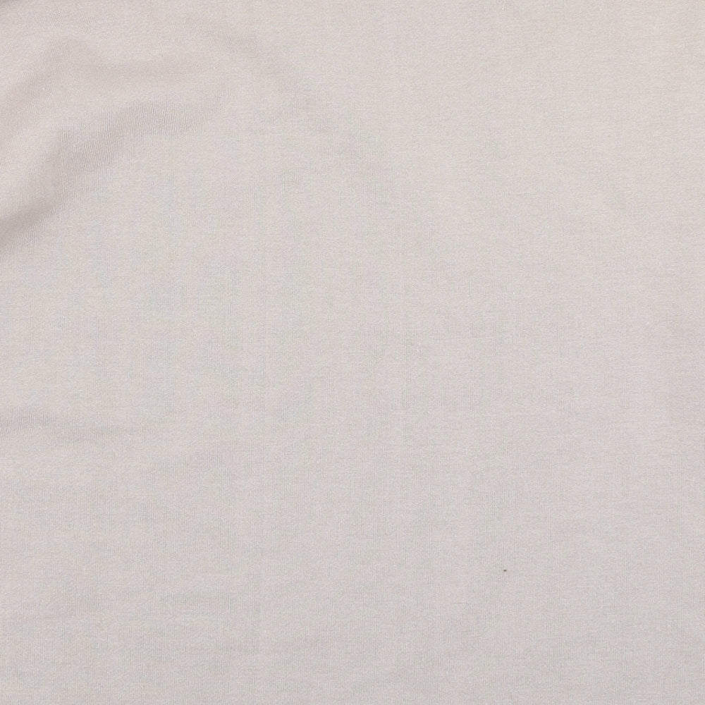 Brand and care label for Bonmarché women’s brown pullover sweatshirt, size M