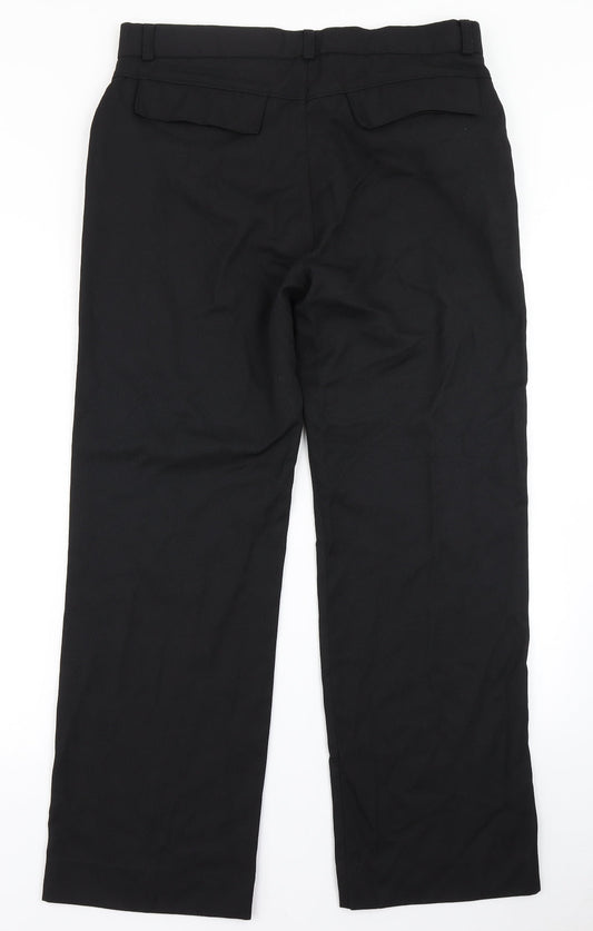George Mens Black Dress Pants Trousers Size 34 in L29 in