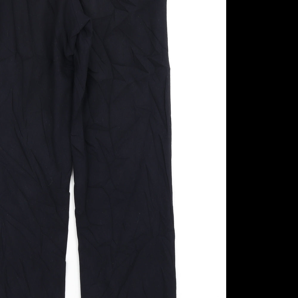 Womens UK Size 12 Marks & SPencer Regular Fit Dress Pants Blue Trousers