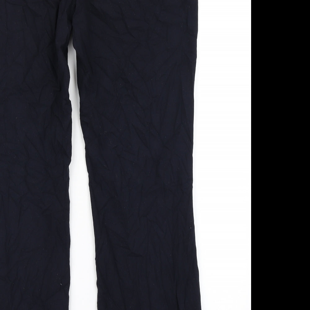 Womens UK Size 16 Marks & Spencer Regular Fit Dress Pants Blue Trousers