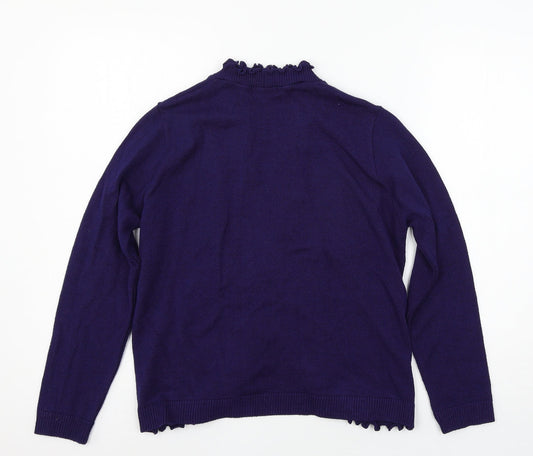 Womens UK Size M Keeno Blue Cardigan Jumper