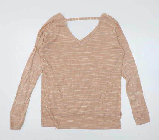 Womens UK Size M Marks and Spencer Orange Pullover Jumper