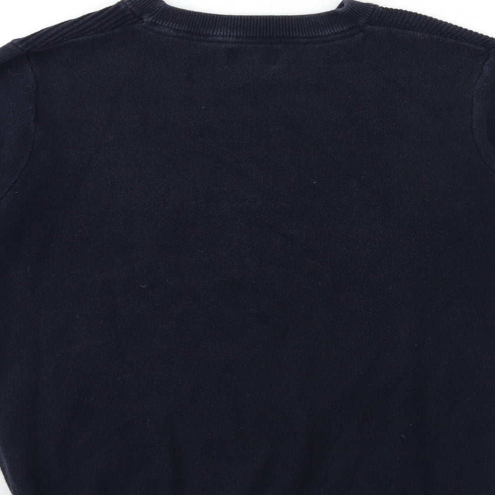 NEXT Mens Blue Knit Pullover Jumper Size S