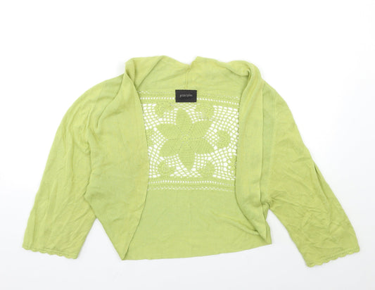 Principles Womens Green Knit Cardigan Jumper Size L