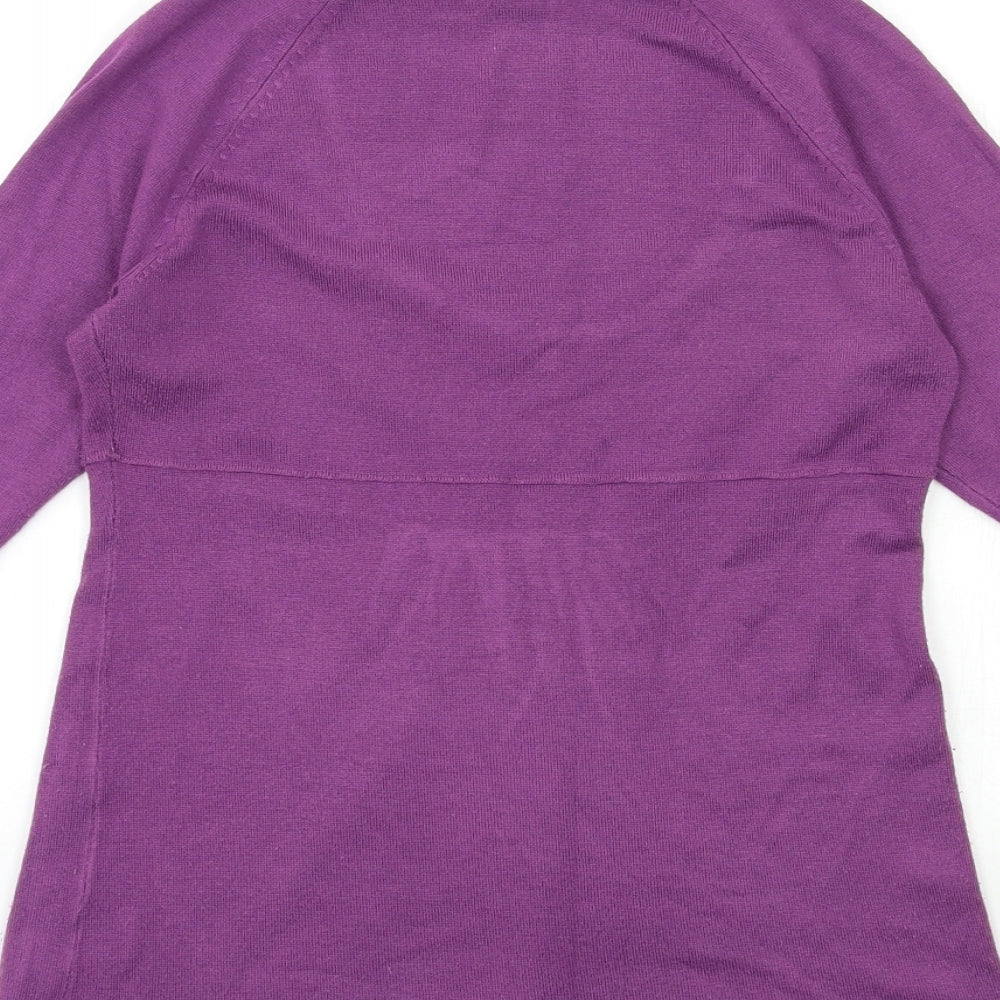 La Redoute Womens Purple Knit Pullover Jumper Size 10