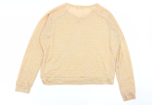 Womens UK Size 8 Warehouse Yellow Pullover Jumper