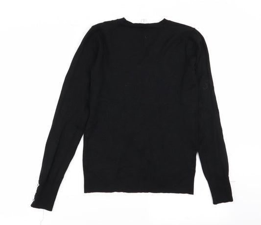 Womens UK Size 6 Warehouse Black Pullover Jumper