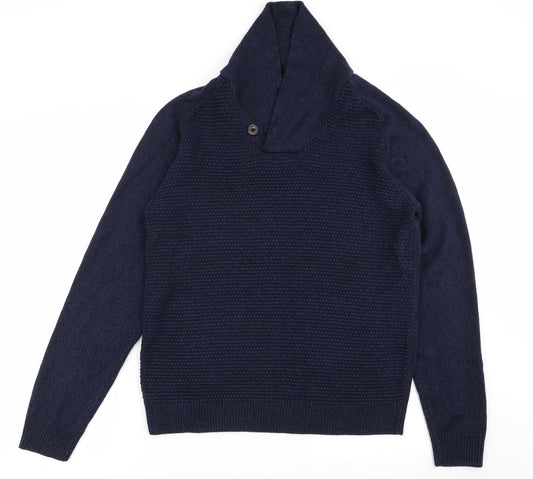 Mens UK Size M Asda George Blue Pullover Jumper