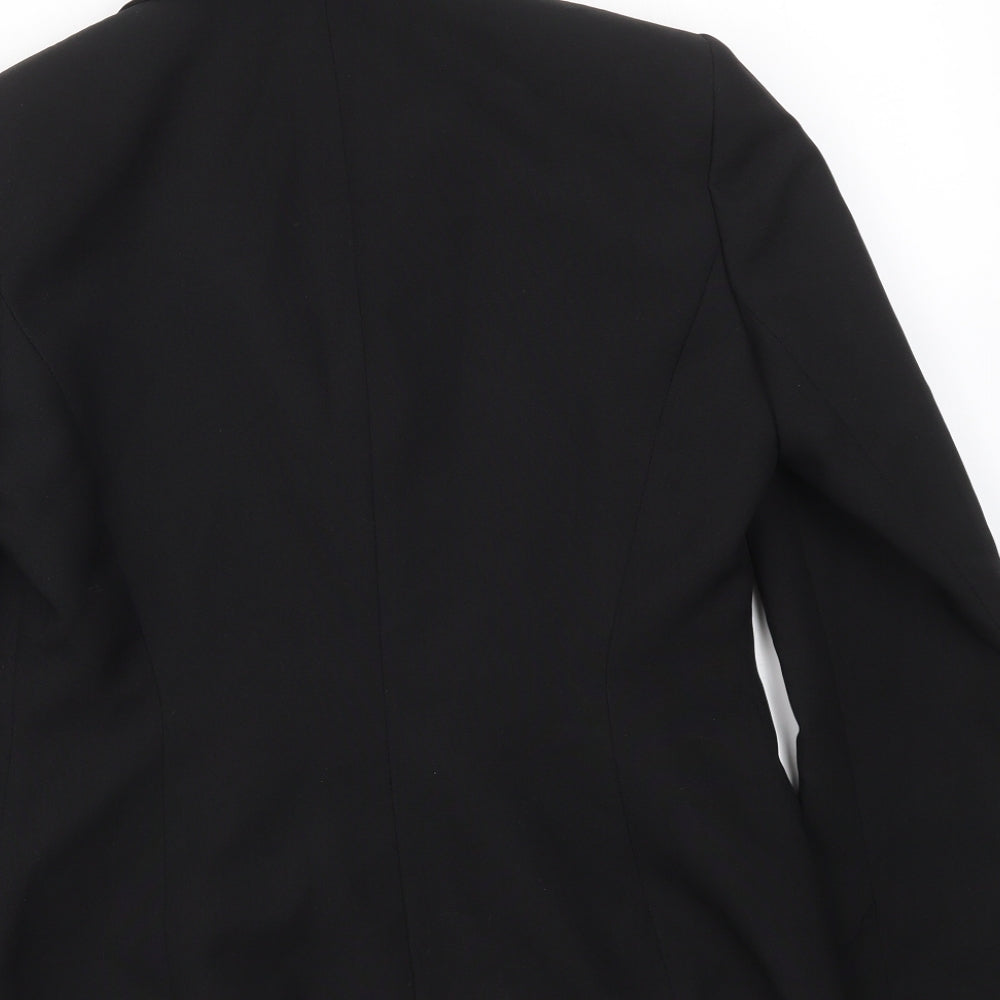 Brand and care label for Etam women’s black jacket blazer, size UK 10