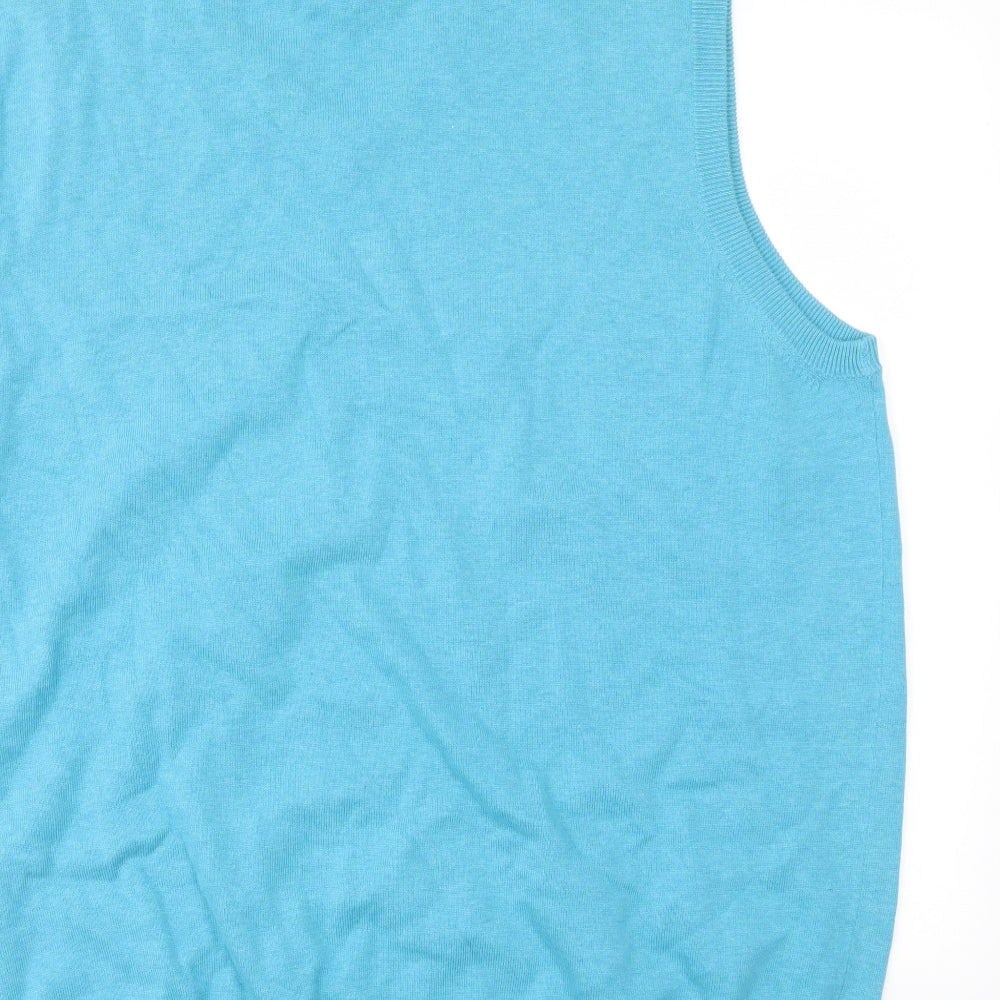 Mens UK Size 2XL Matalan Blue Vest Sweatshirt