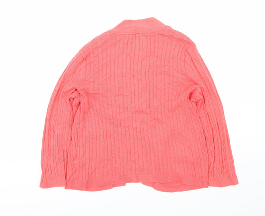 Maine Womens Pink Cardigan Jumper Size 12