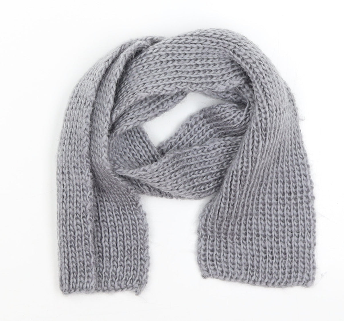 Additional front view of Preworn girls’ grey scarf scarves & wraps one size