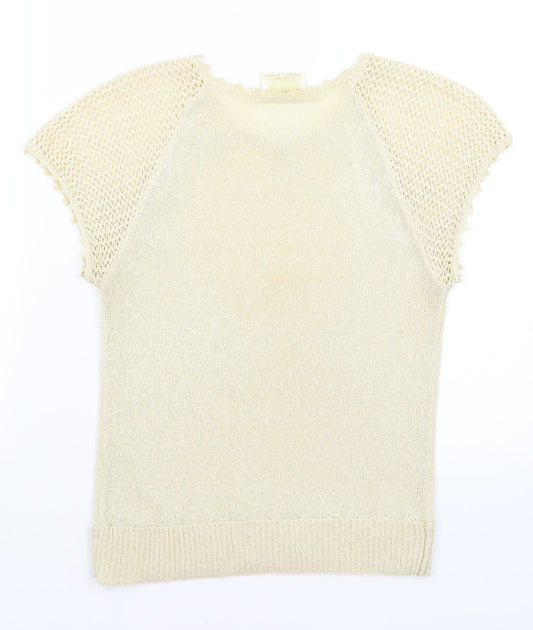 Womens UK Size S Emreco Gold Basic T-Shirt