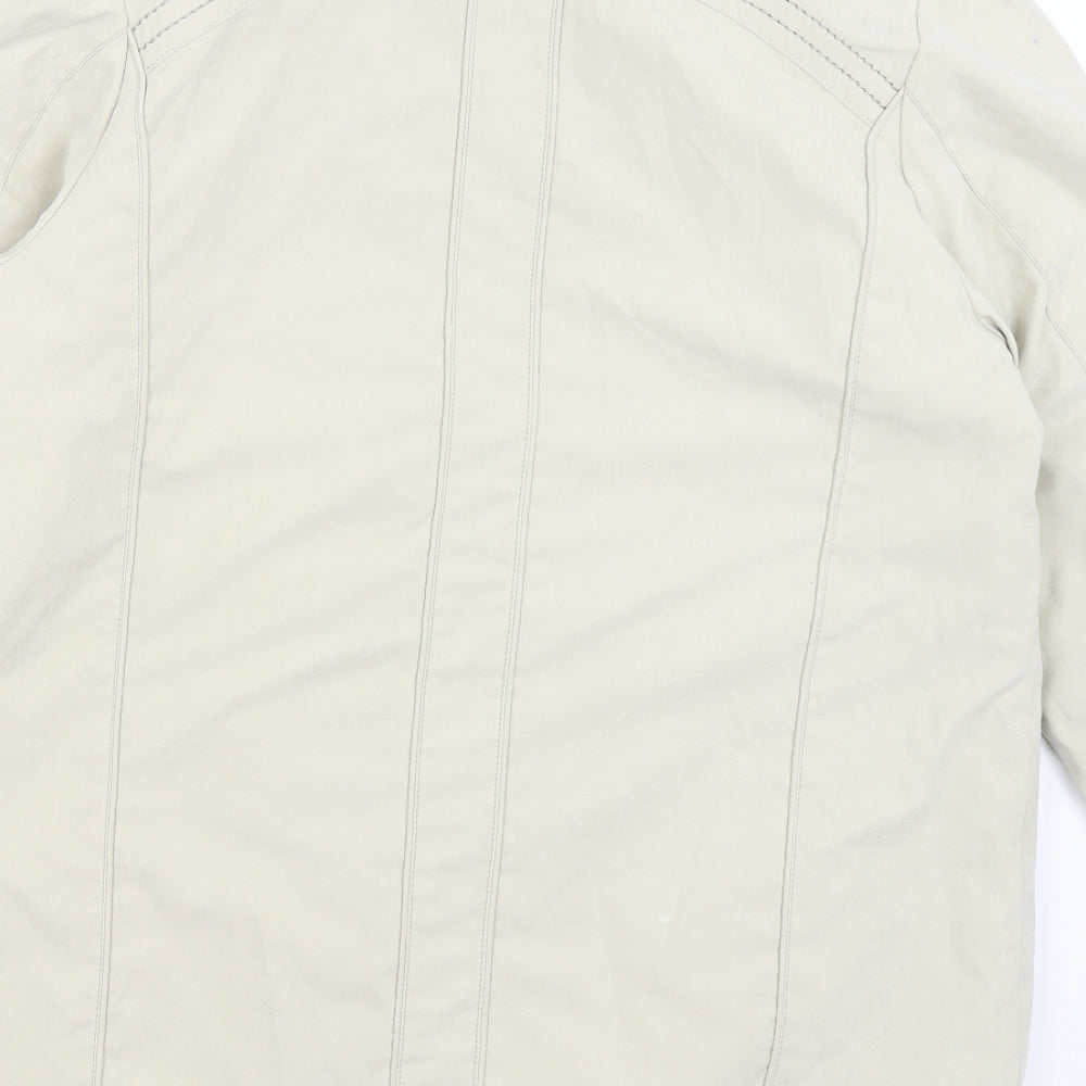Womens UK Size S Anna Rose Beige Quilted Coat