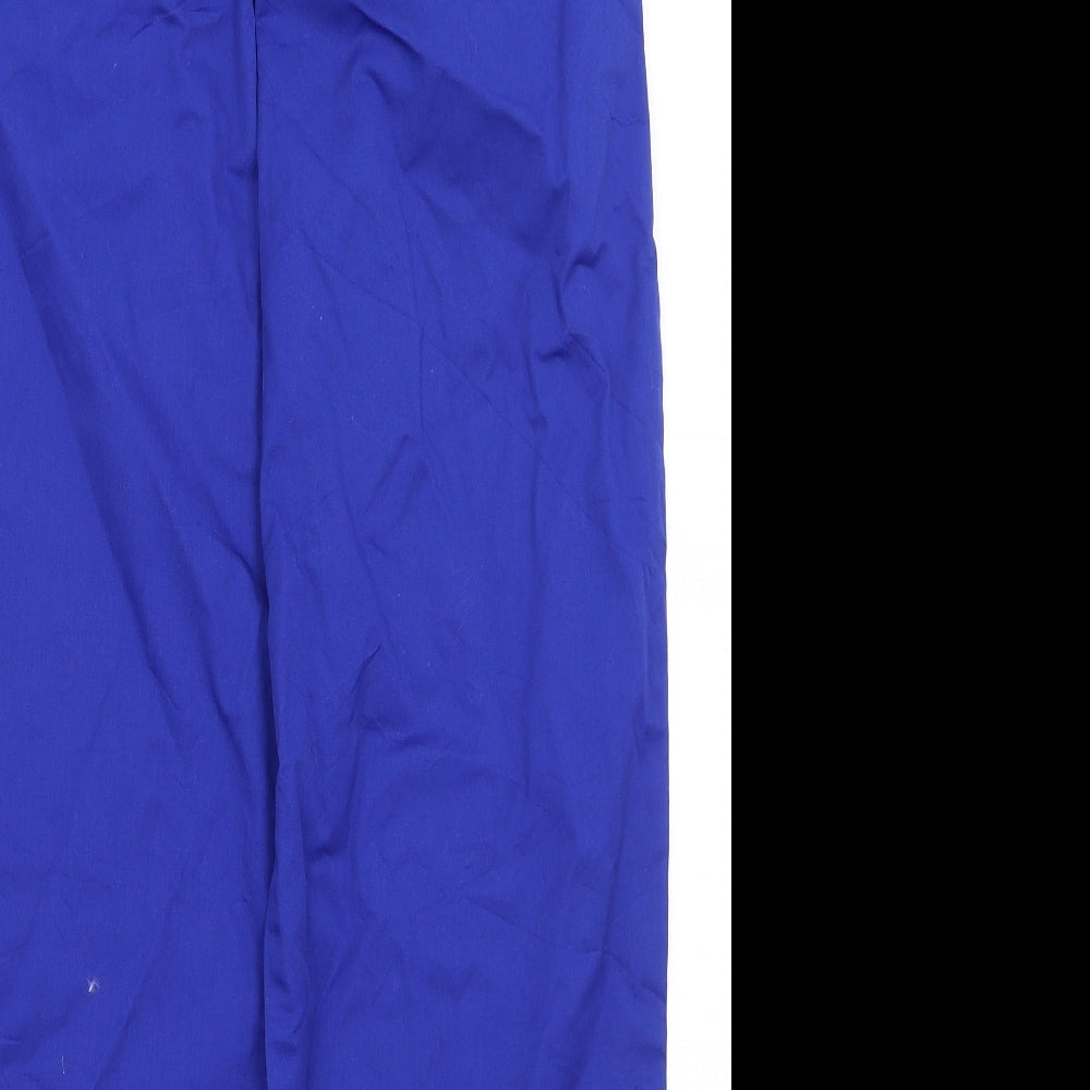 Womens UK Size S Preworn Regular Fit Blue Trousers