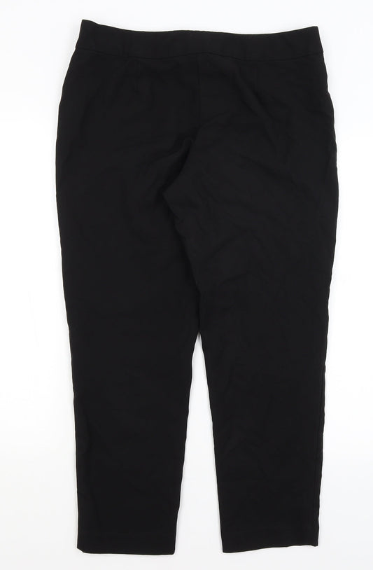George Womens Black Trousers Size 14 L26.5 in