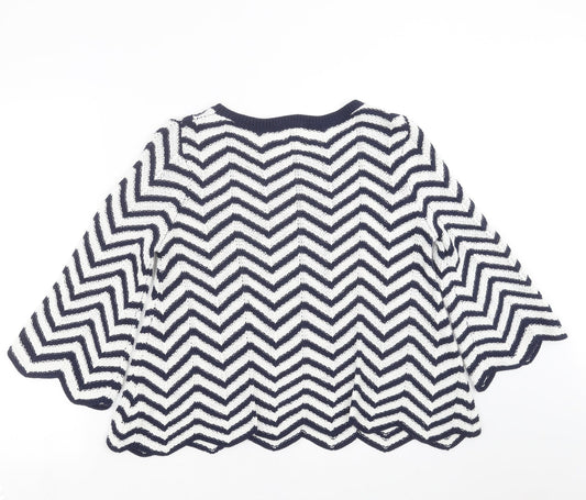 Womens UK Size S Yumi Blue Pullover Jumper