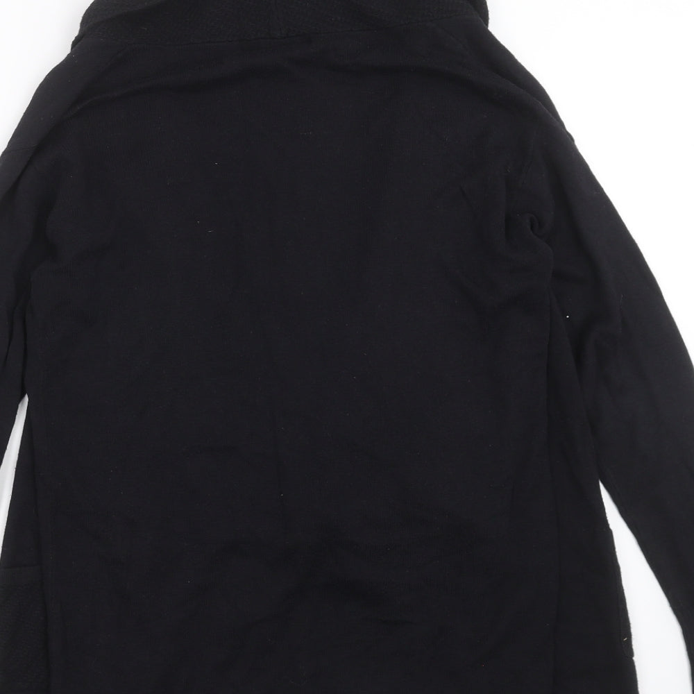 Brand and care label for George women’s black knit cardigan jumper, size UK 10