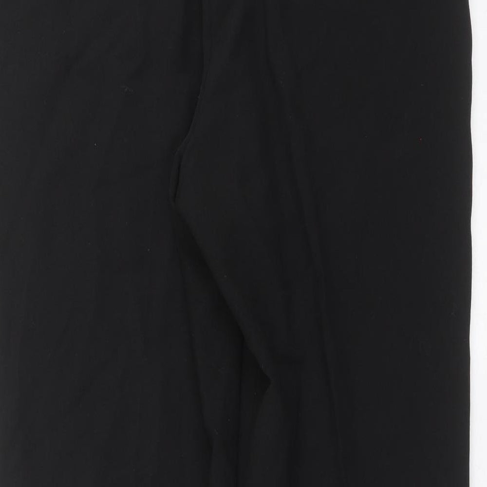 Classic Womens Black Trousers Size 12 L25 in