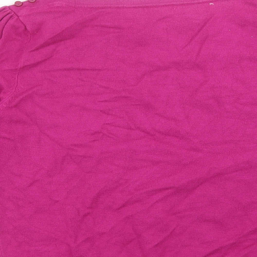 Womens UK Size 14 M&Co Purple Pullover Jumper