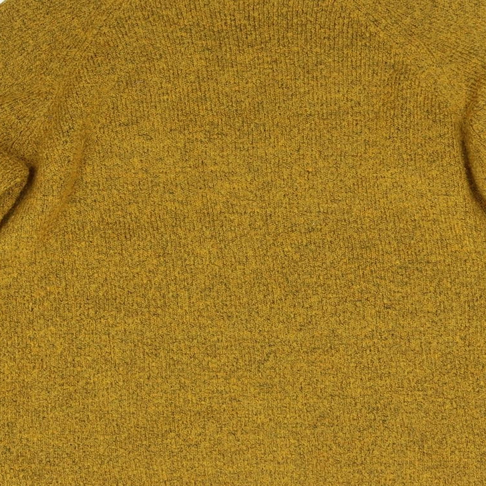 F&F Womens Yellow Knit Pullover Jumper Size 12