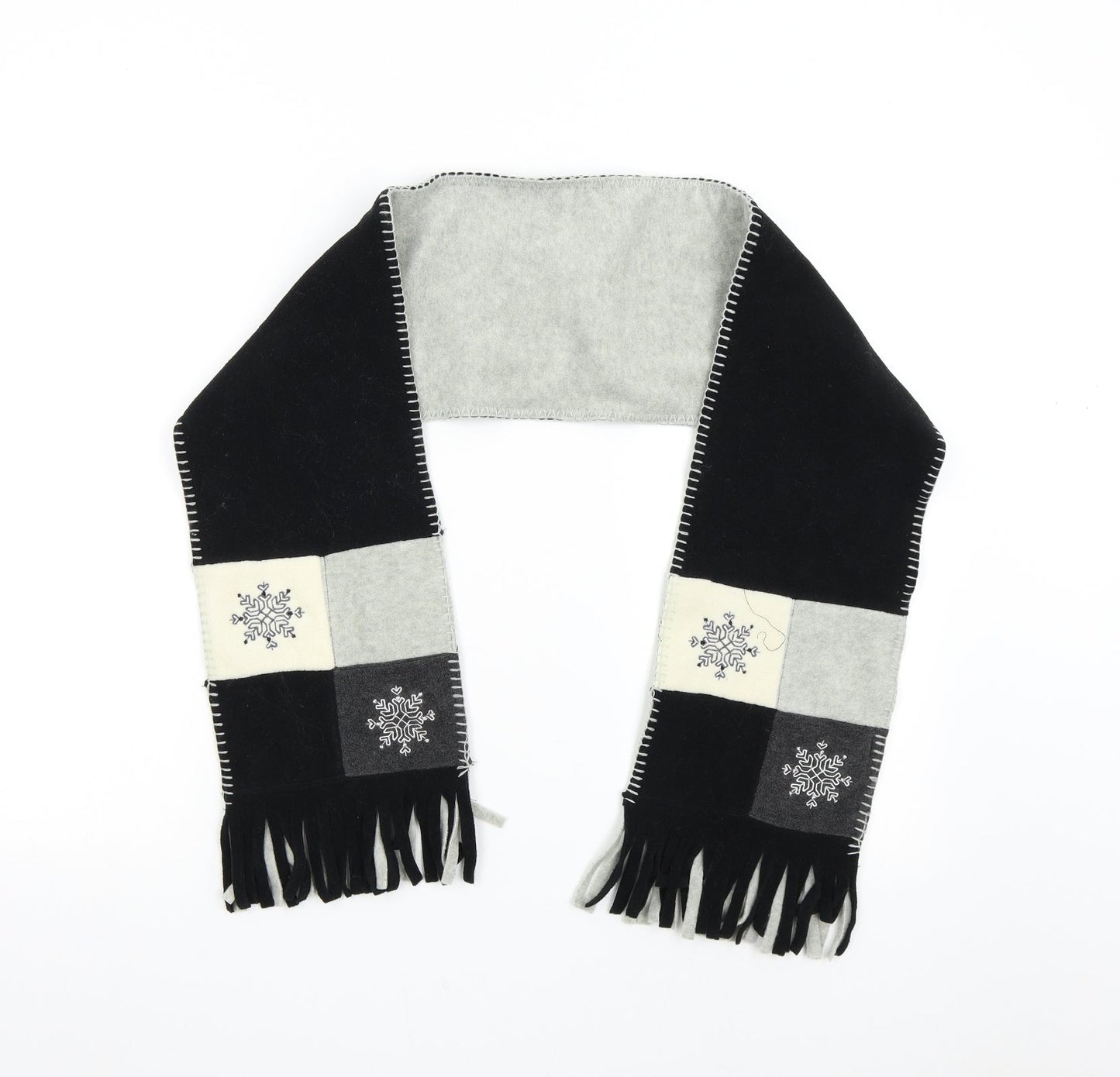 Preworn Womens Black Fleece Scarf