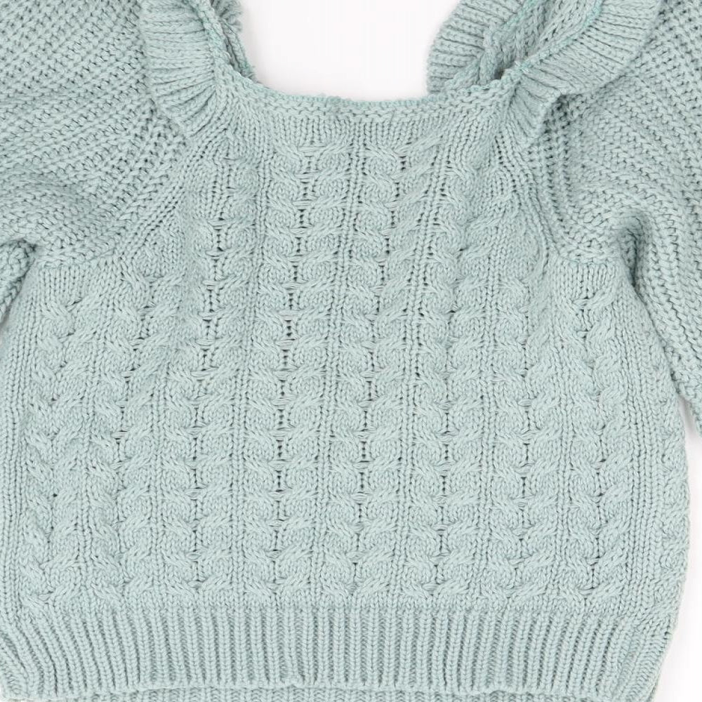 Boohoo Womens Grey Knit Pullover Jumper Size S