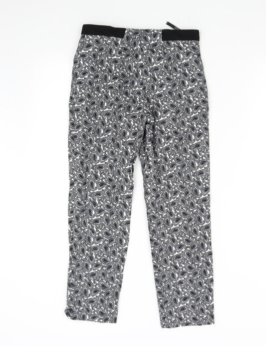 Womens UK Size 6 Topshop Regular Fit Multicoloured Trousers