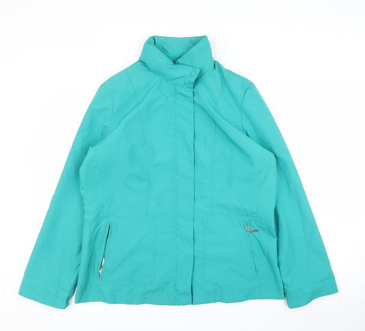 Womens UK Size 10 Damart Green Parka Coat