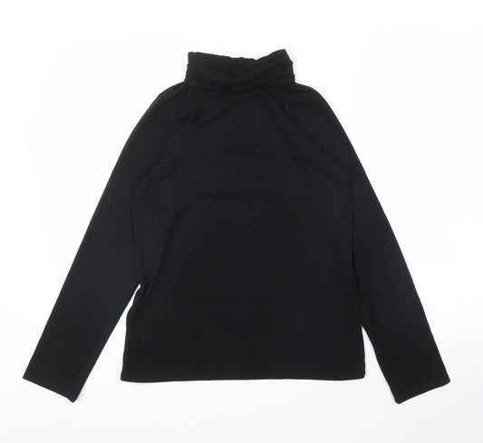 Preworn Womens Black Basic T-Shirt Size M