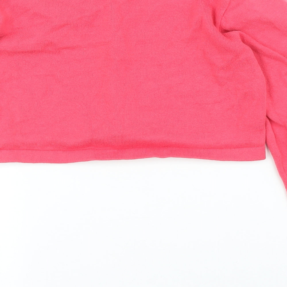 Du Pareil Girls Pink Cardigan Jumper Size 10 Years