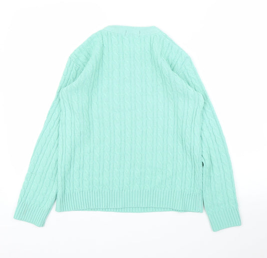 Choice Womens Green Pullover Jumper Size XS