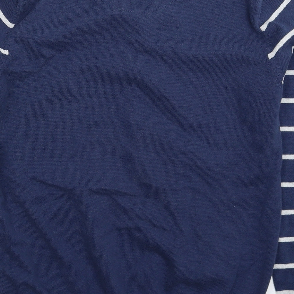 Womens UK Size XS Cedar Wood State Blue Pullover Jumper