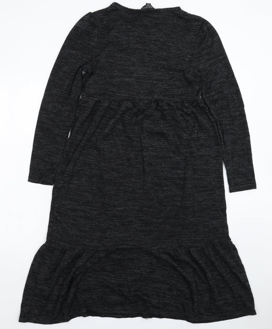 Brave Soul Womens Grey Knit Jumper Dress Size XS