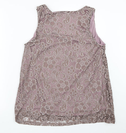 Nightingales Womens Grey Basic Button-Up Size 18