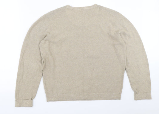 Womens UK Size L Lakeland Beige Pullover Jumper
