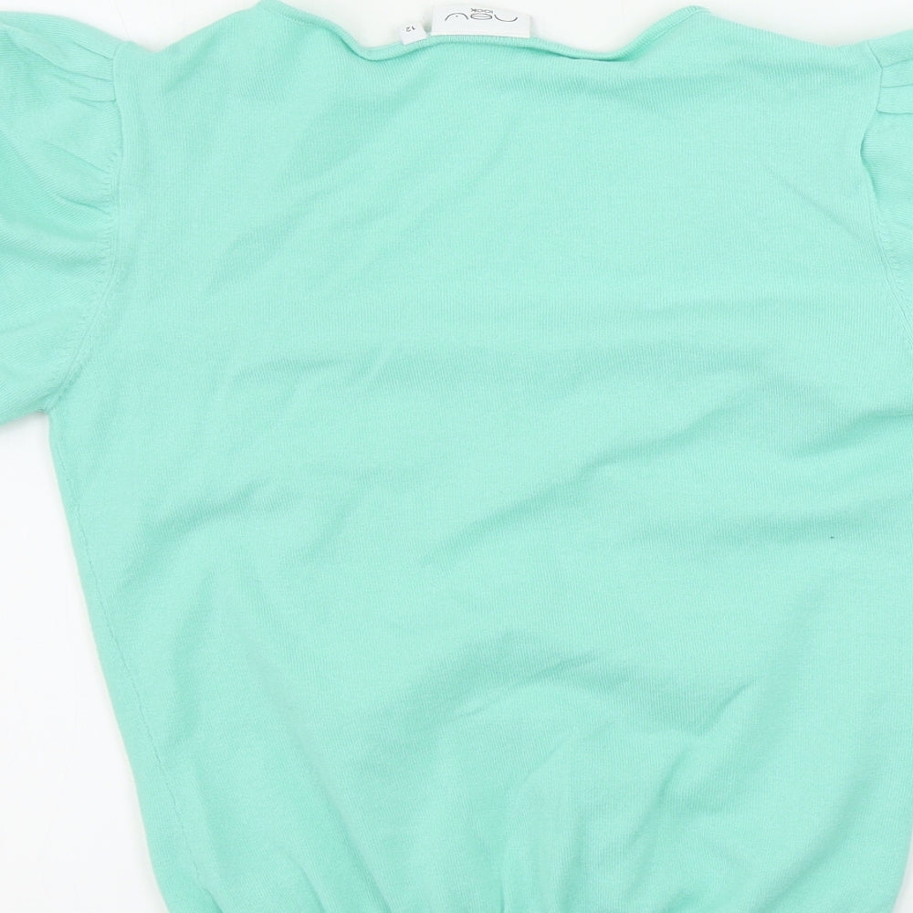 Womens UK Size 12 New Look Green Pullover Jumper