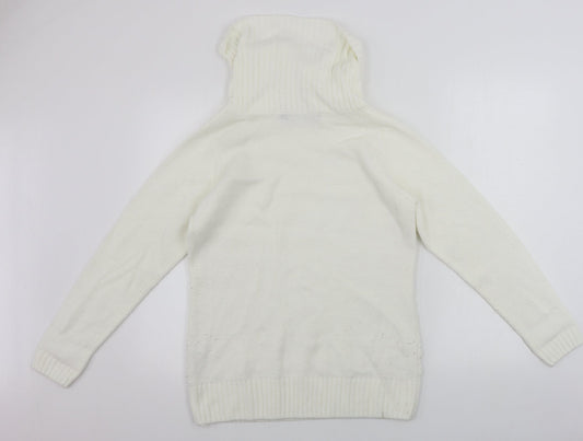 EWM Womens Ivory Pullover Jumper Size L