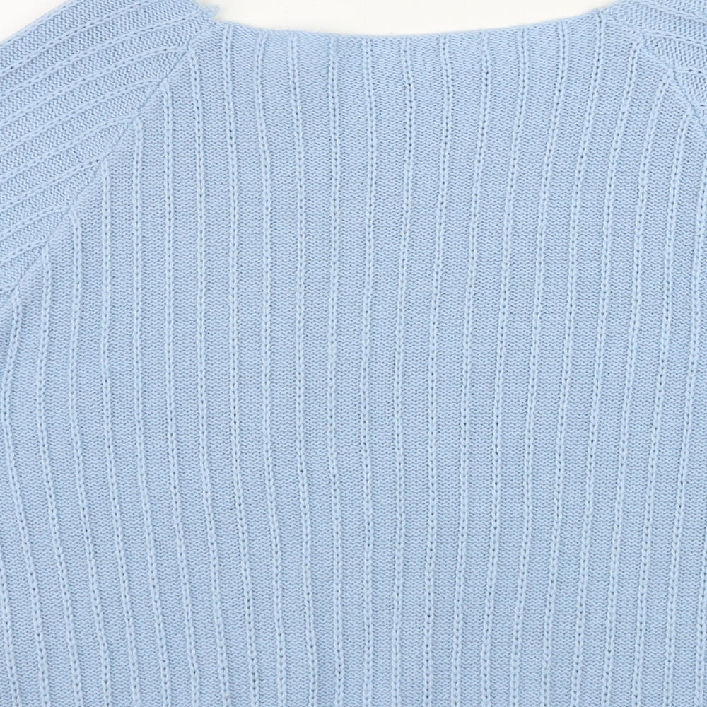 Womens UK Size M Tru Collection Blue Pullover Jumper