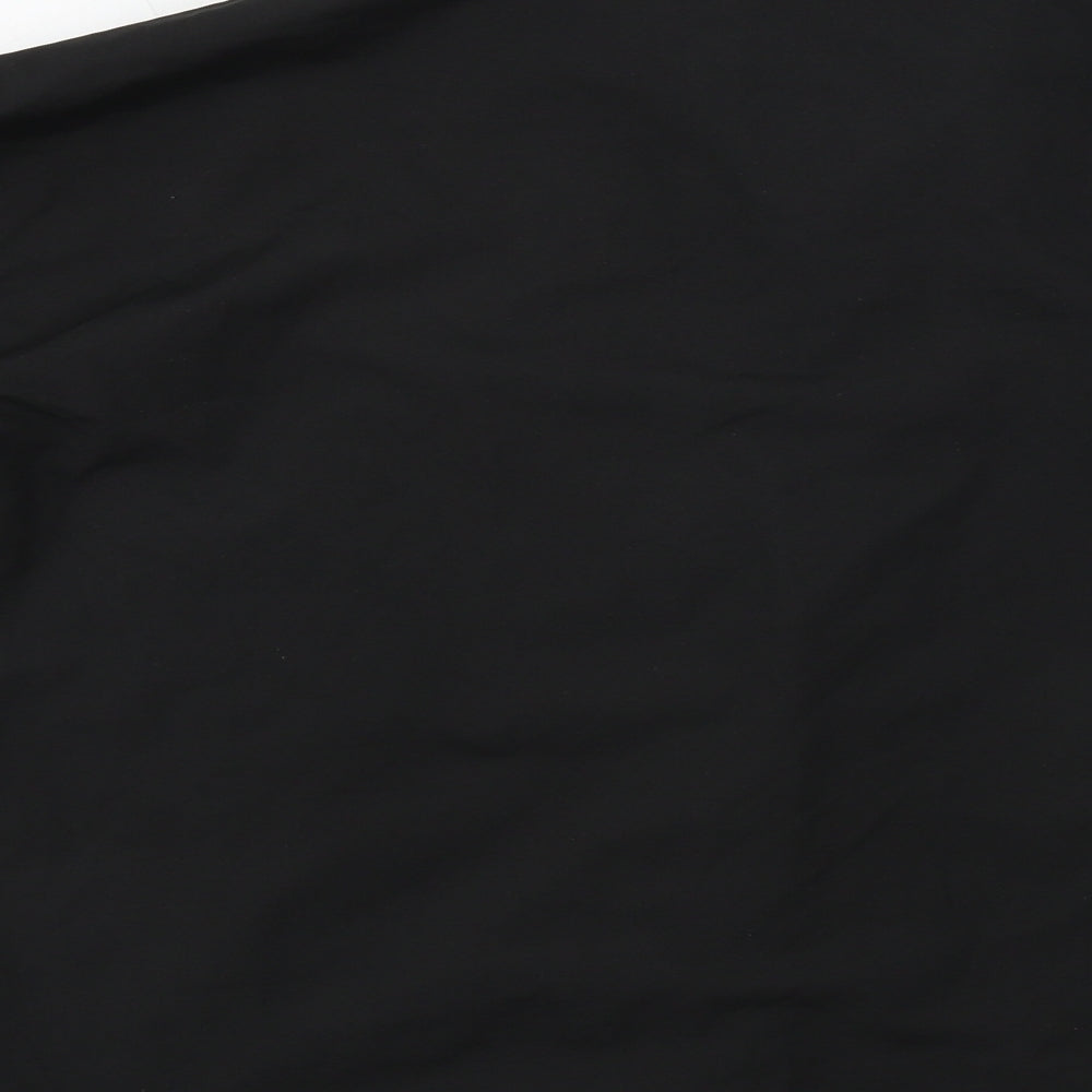 Womens UK Size 6 Boohoo Black Basic Button-Up