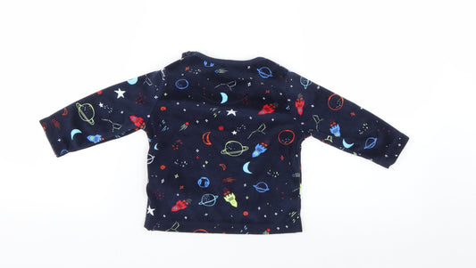 Primark Boys Blue Solid Cami Pyjama Top Size 9-12 Months