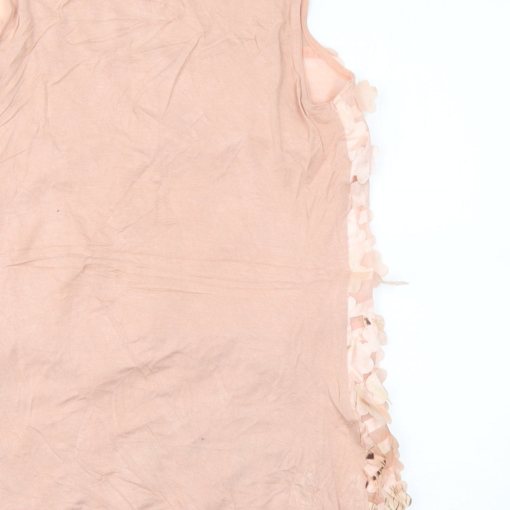 Womens UK Size 8 NEXT Pink Basic Tank