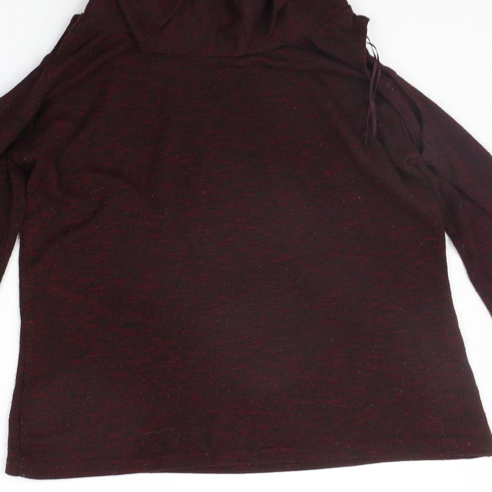 Womens UK Size 10 Peacocks Purple Pullover Jumper