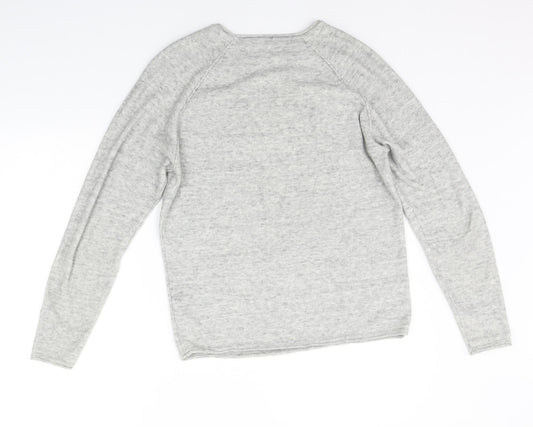 Cedar Wood State Mens Grey Pullover Jumper Size S