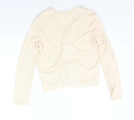 George Womens Beige Cardigan Jumper Size M
