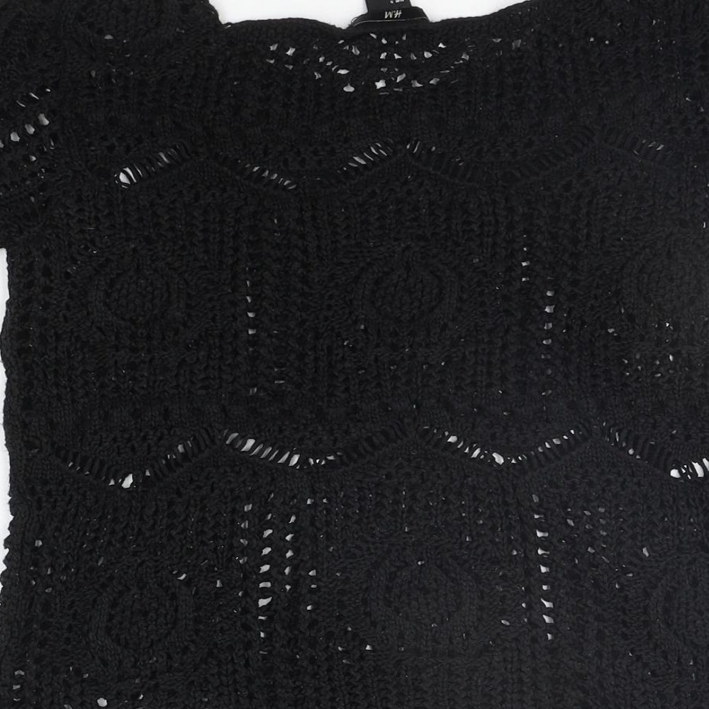 Womens UK Size S H&M Black Pullover Jumper